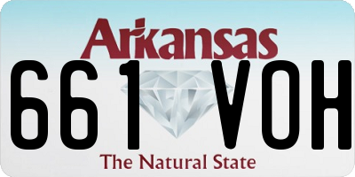 AR license plate 661VOH