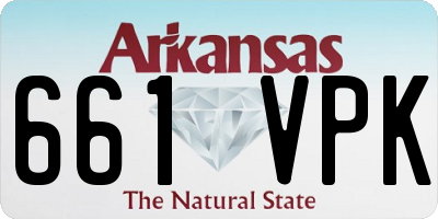 AR license plate 661VPK