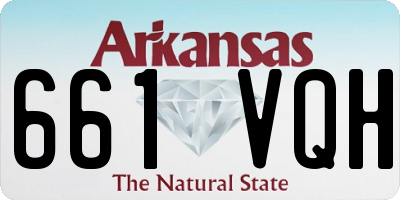 AR license plate 661VQH