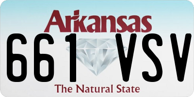AR license plate 661VSV