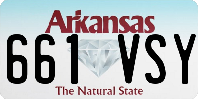AR license plate 661VSY