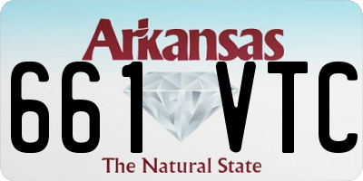 AR license plate 661VTC