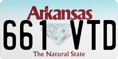 AR license plate 661VTD