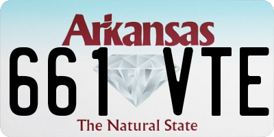 AR license plate 661VTE