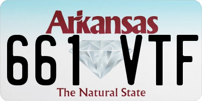 AR license plate 661VTF