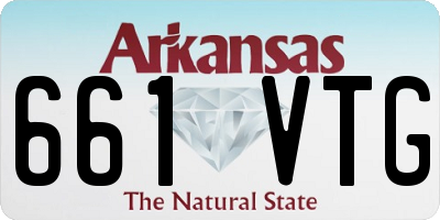 AR license plate 661VTG