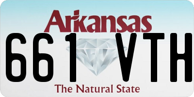 AR license plate 661VTH