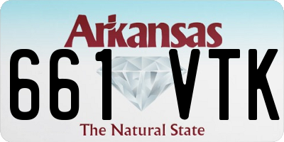 AR license plate 661VTK