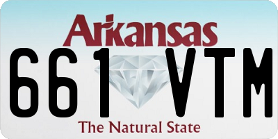 AR license plate 661VTM