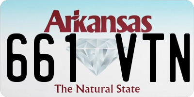 AR license plate 661VTN