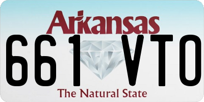 AR license plate 661VTO