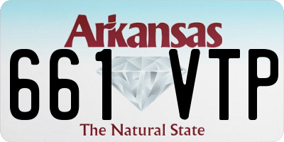 AR license plate 661VTP