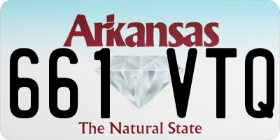 AR license plate 661VTQ