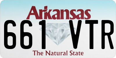 AR license plate 661VTR