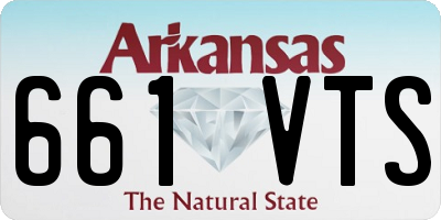 AR license plate 661VTS