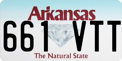 AR license plate 661VTT