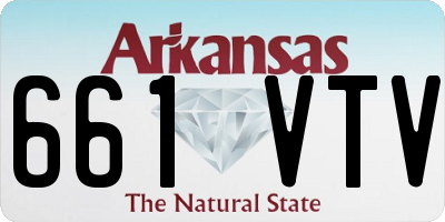 AR license plate 661VTV