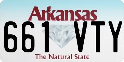 AR license plate 661VTY