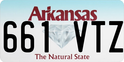 AR license plate 661VTZ