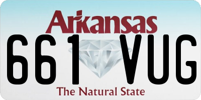 AR license plate 661VUG
