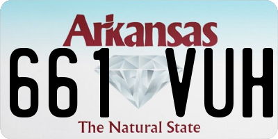AR license plate 661VUH