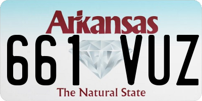 AR license plate 661VUZ