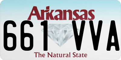 AR license plate 661VVA