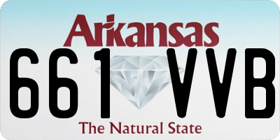 AR license plate 661VVB