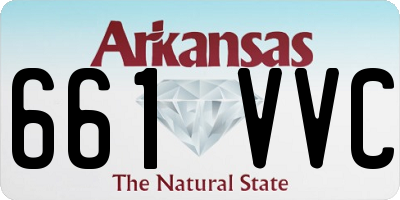 AR license plate 661VVC