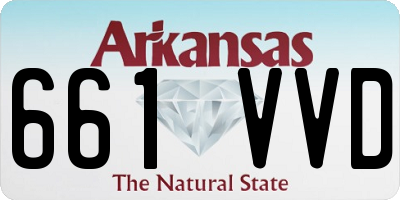 AR license plate 661VVD