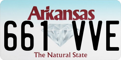 AR license plate 661VVE