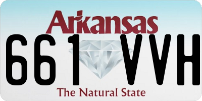 AR license plate 661VVH