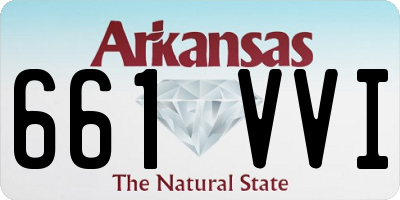 AR license plate 661VVI