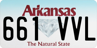 AR license plate 661VVL
