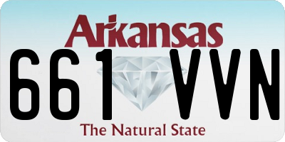 AR license plate 661VVN