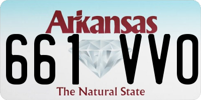 AR license plate 661VVO