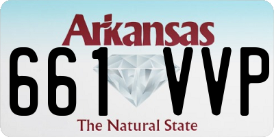 AR license plate 661VVP