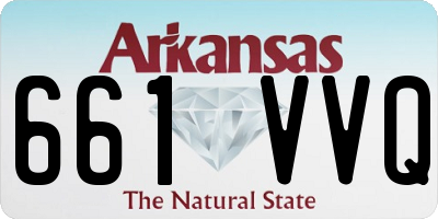 AR license plate 661VVQ