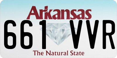 AR license plate 661VVR