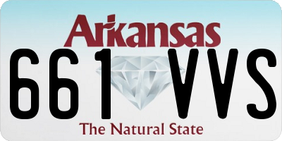 AR license plate 661VVS