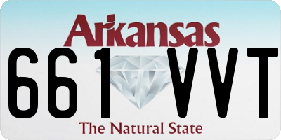 AR license plate 661VVT