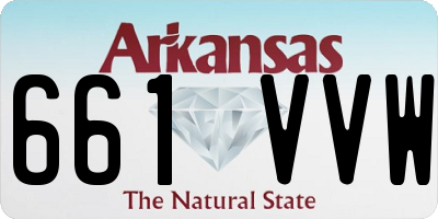 AR license plate 661VVW