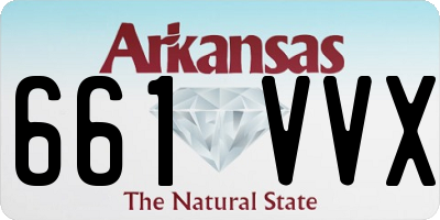 AR license plate 661VVX