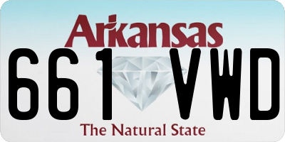 AR license plate 661VWD
