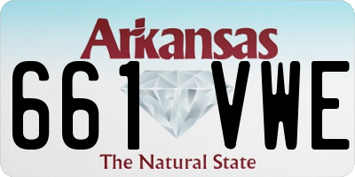 AR license plate 661VWE