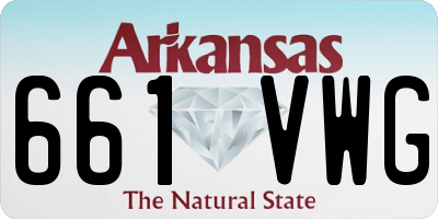 AR license plate 661VWG