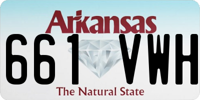 AR license plate 661VWH