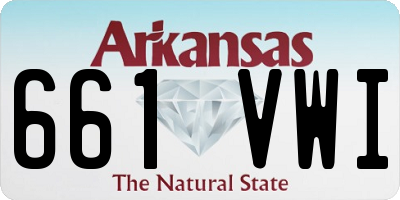 AR license plate 661VWI
