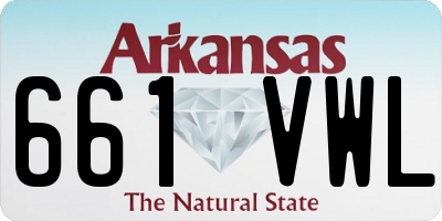 AR license plate 661VWL