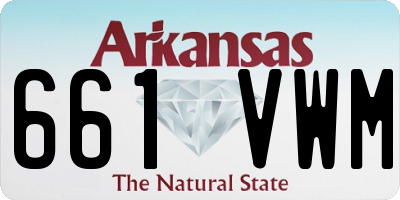 AR license plate 661VWM